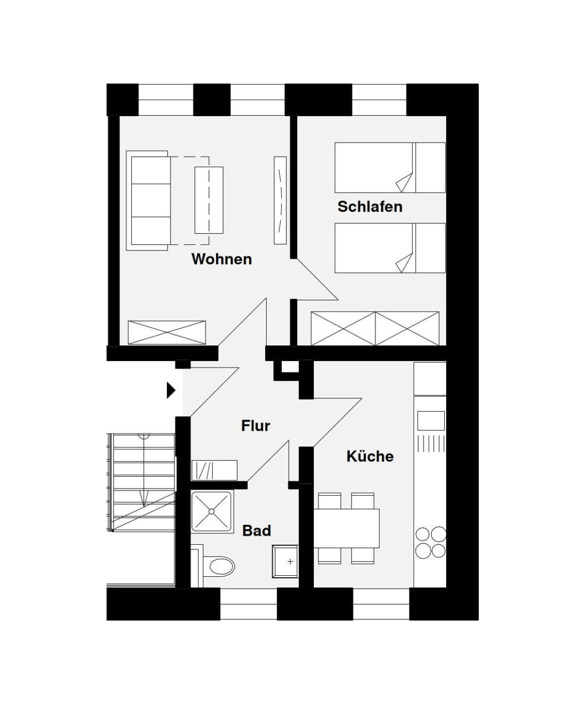 Apartments An Der Kreuzstrasse Брауншвайг Екстериор снимка